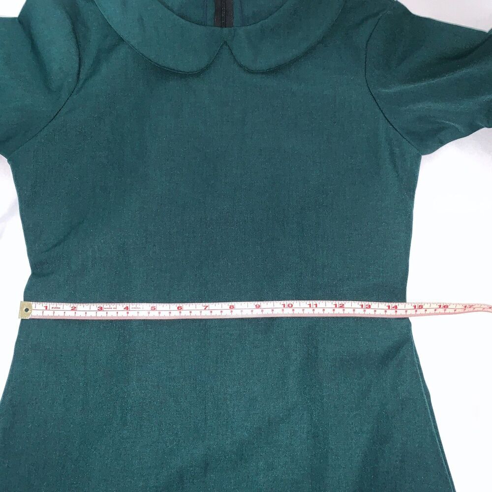Women's FRENCHIEYORK 1960s style Dresses Mod, Mini, Hippie size SMALL green - Picture 5 of 6